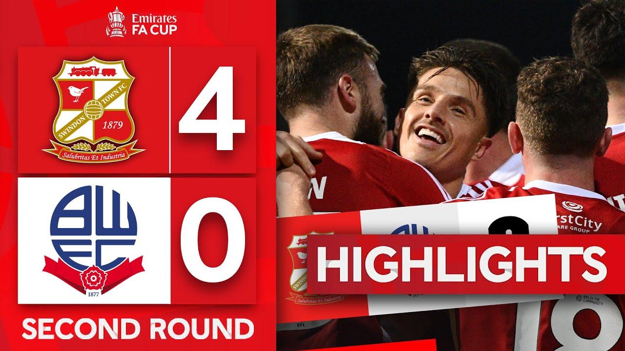 Swindon Town Deliver FA Cup Shock with Commanding 4-0 Victory Over Bolton Wanderers