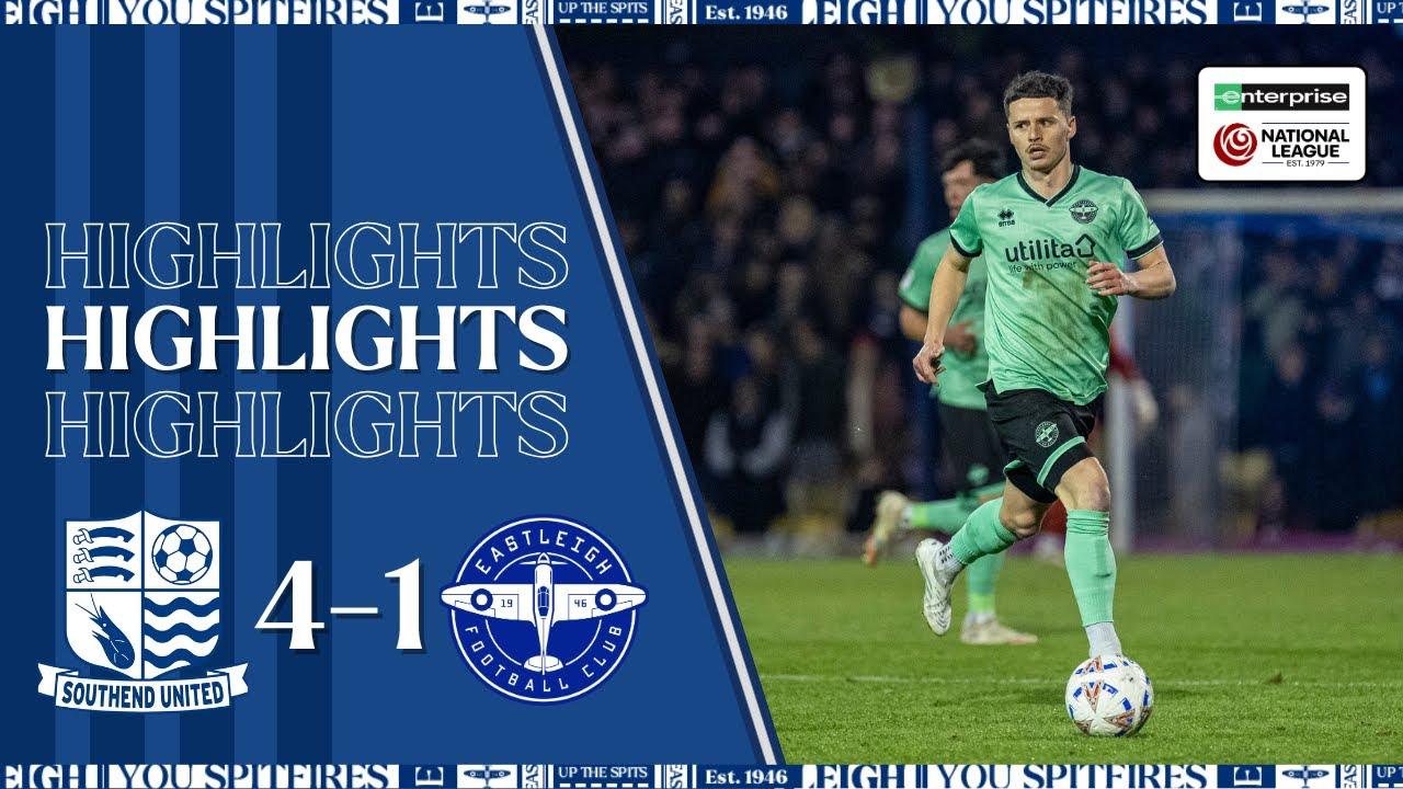 Southend United Dominate Eastleigh with Commanding 4-1 Home Victory
