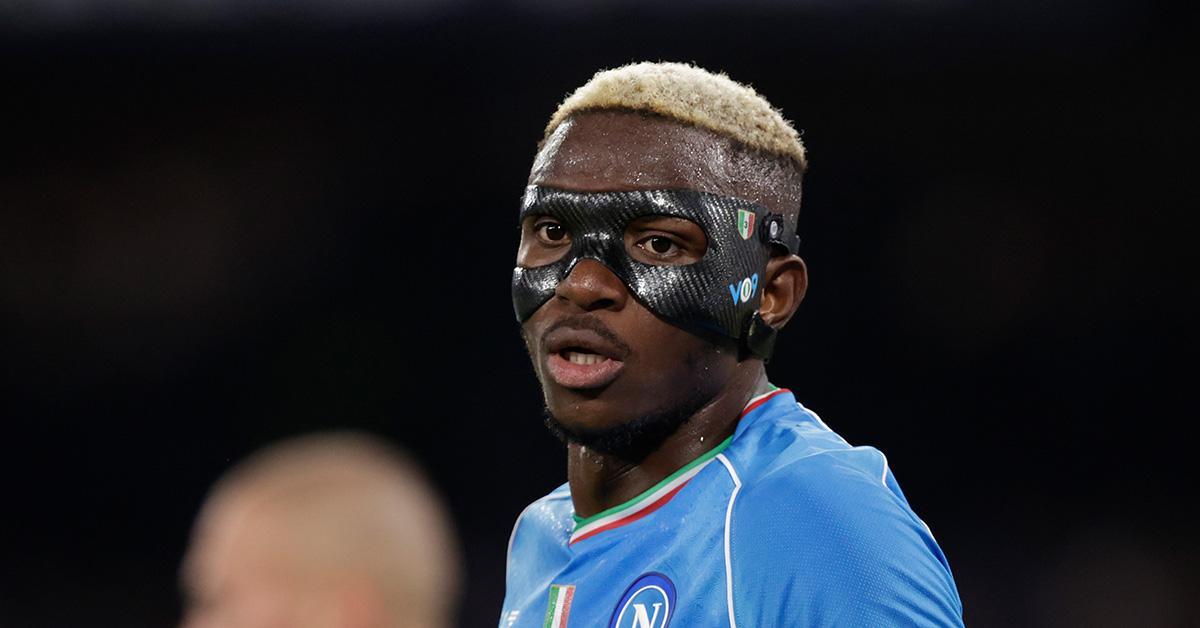 Why does Osimhen wear a mask?